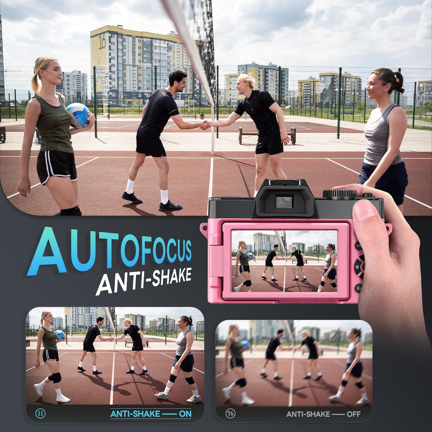 Thumbnail 4 de NBD 5K 64MP Digital Camera with Wi‑Fi & App Control, 16x Zoom, 180° Flip Screen