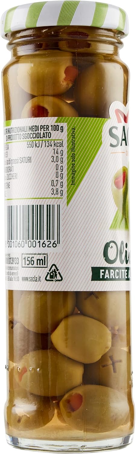 Detalle 2 de Saclà OlivOlì Olive farcite 140 g 🍽