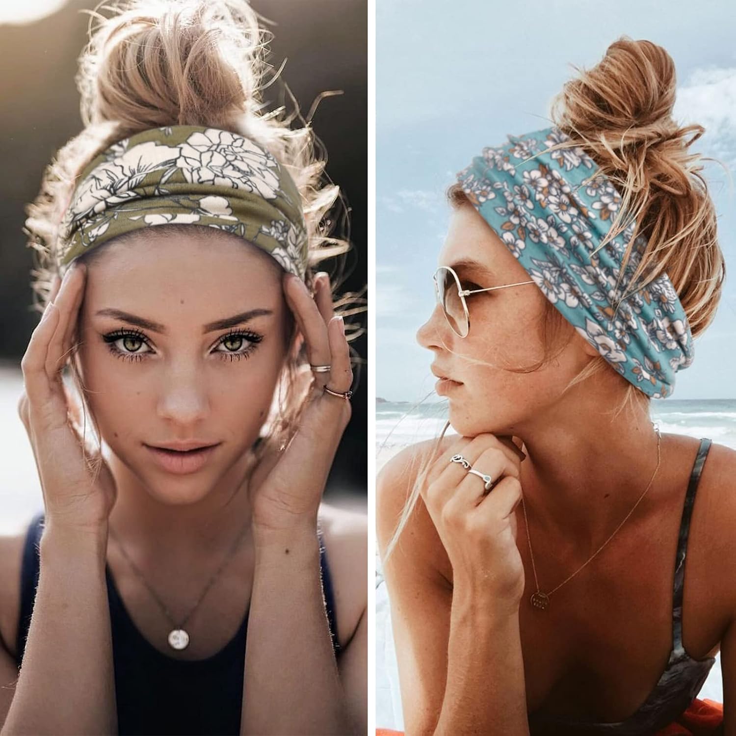 Thumbnail 4 de Huachi Boho Wide Headbands 6 Pack