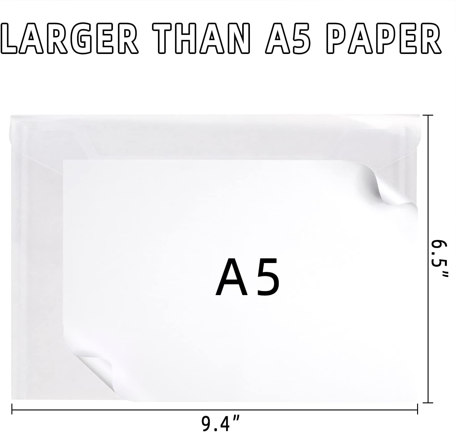 Thumbnail 1 de A5 Plastic Wallets Clear 30-pack document folders 📁