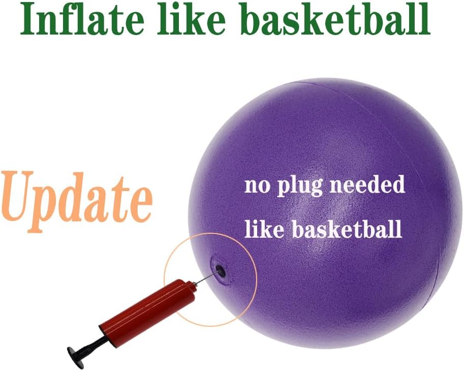 Detalle 2 de CIZEBO CZ-BAll-6IN-U 6-Inch Pilates Ball with Needle Pump, PVC, Purple