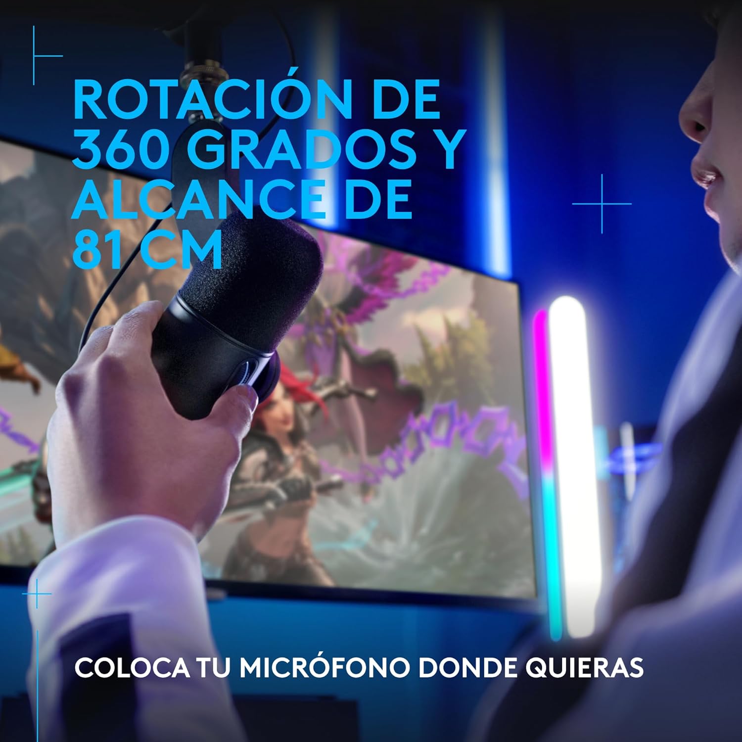 Thumbnail 5 de Logitech G Yeticaster GX Micrófono Gaming con Luz RGB 🎙️