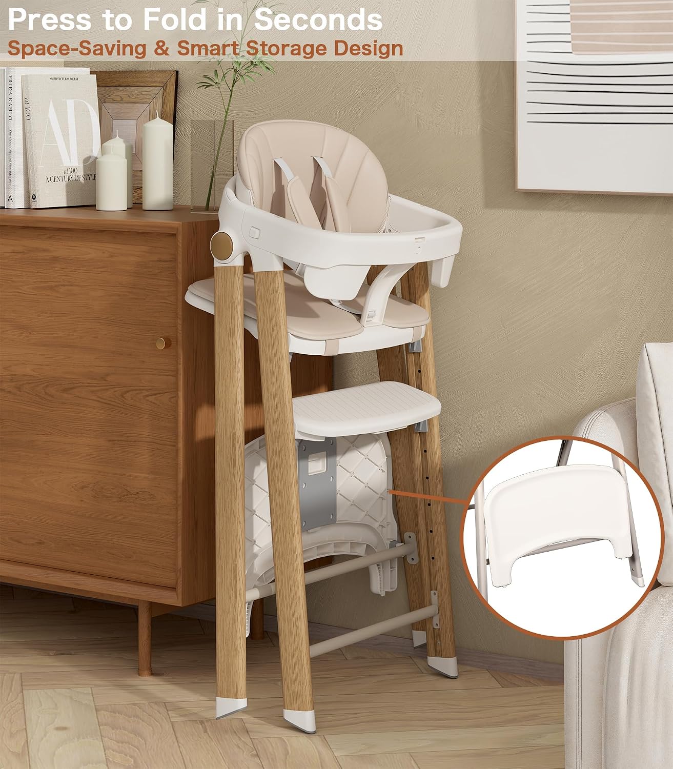 Thumbnail 5 de Cochymi 5-in-1 Convertible High Chair with Toddler Tower, Foldable Design
