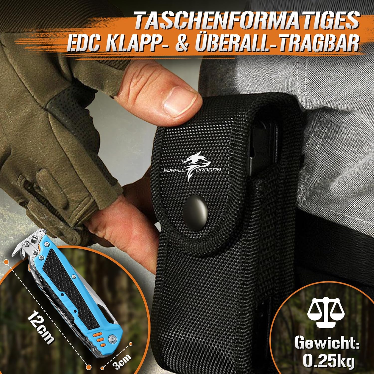 Thumbnail 4 de Purple Dragon 13-in-1 Multitool für Camping