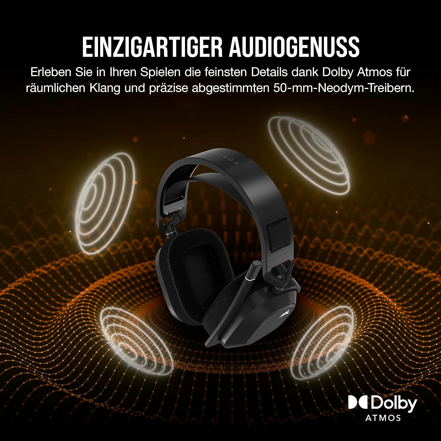 Thumbnail 4 de CORSAIR HS80 MAX Wireless Gaming-Headset