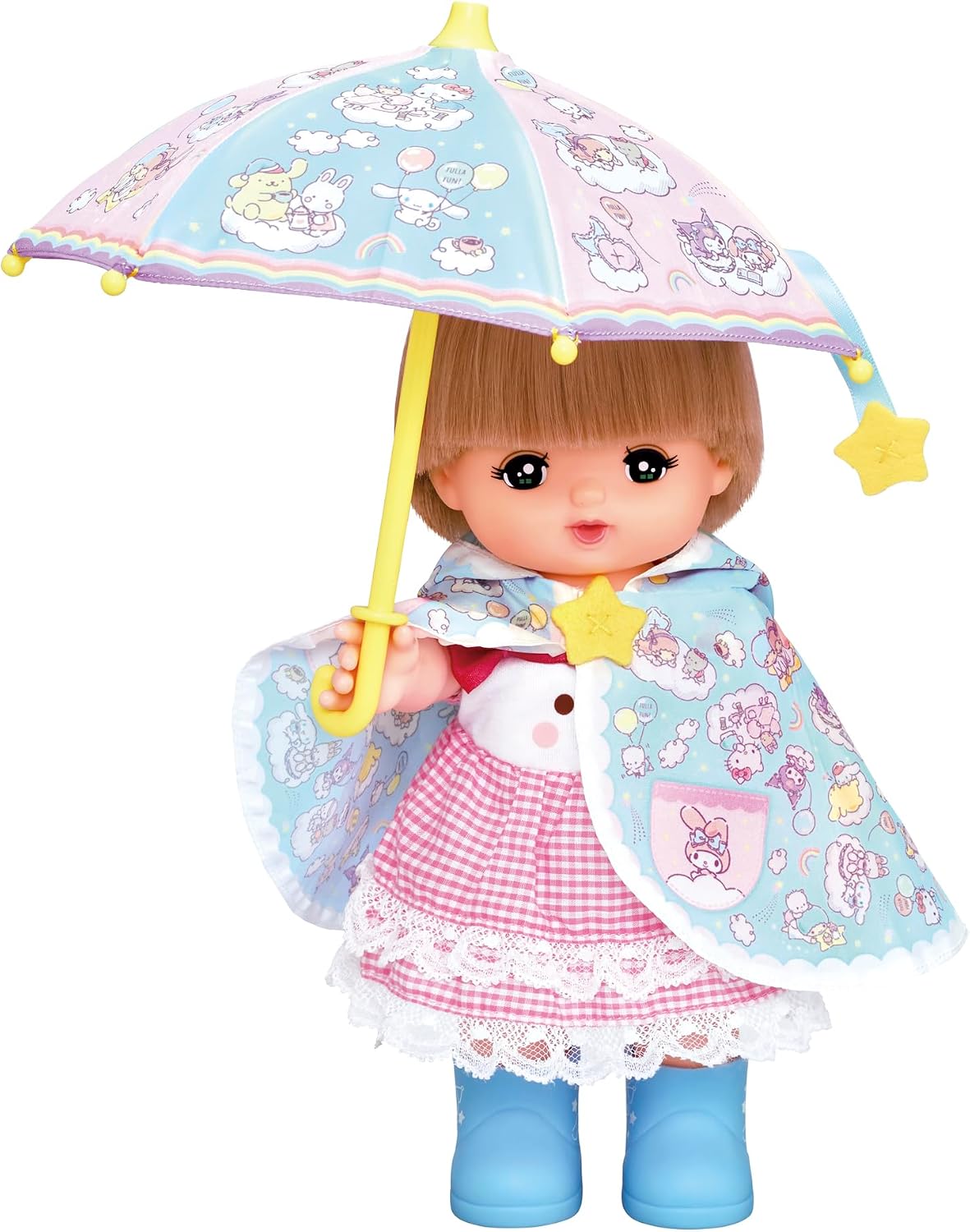 Detalle de パイロット メルちゃん サンリオキャラクターズ あめのひセット 着せ替えセット