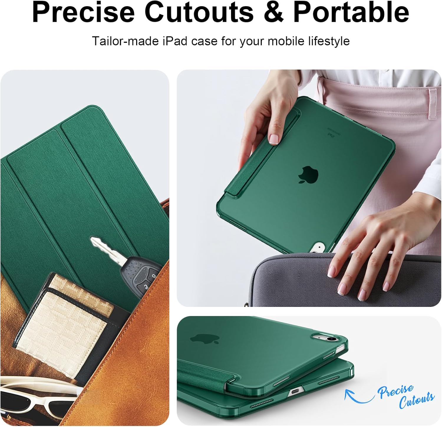 Thumbnail 5 de FINTIE Ultra Slim Case for iPad (A16) 11th Gen (2025) & iPad 10th Gen 10.9-inch (2022) in Dark Green