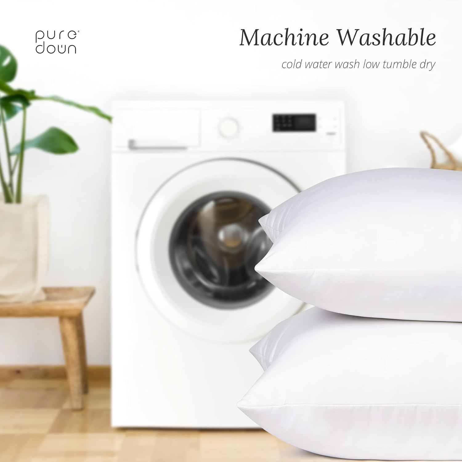 Thumbnail 6 de puredown Euro Pillow Insert 24 x 24 2-pack