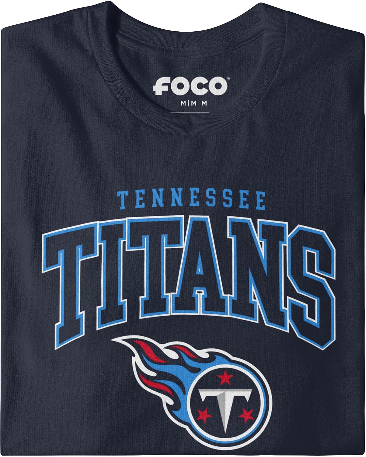 Detalle de FOCO NFL Unisex Team Logo Classic Arched Logo Short-Sleeve T-Shirt