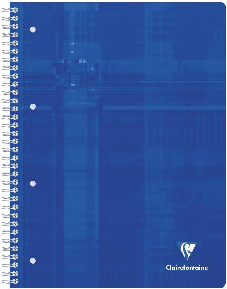 Detalle de Clairefontaine 8570C: Packung mit 5 Collegeblöcken A5, 6-fach gelocht, 90 g/m², farbig sortiert