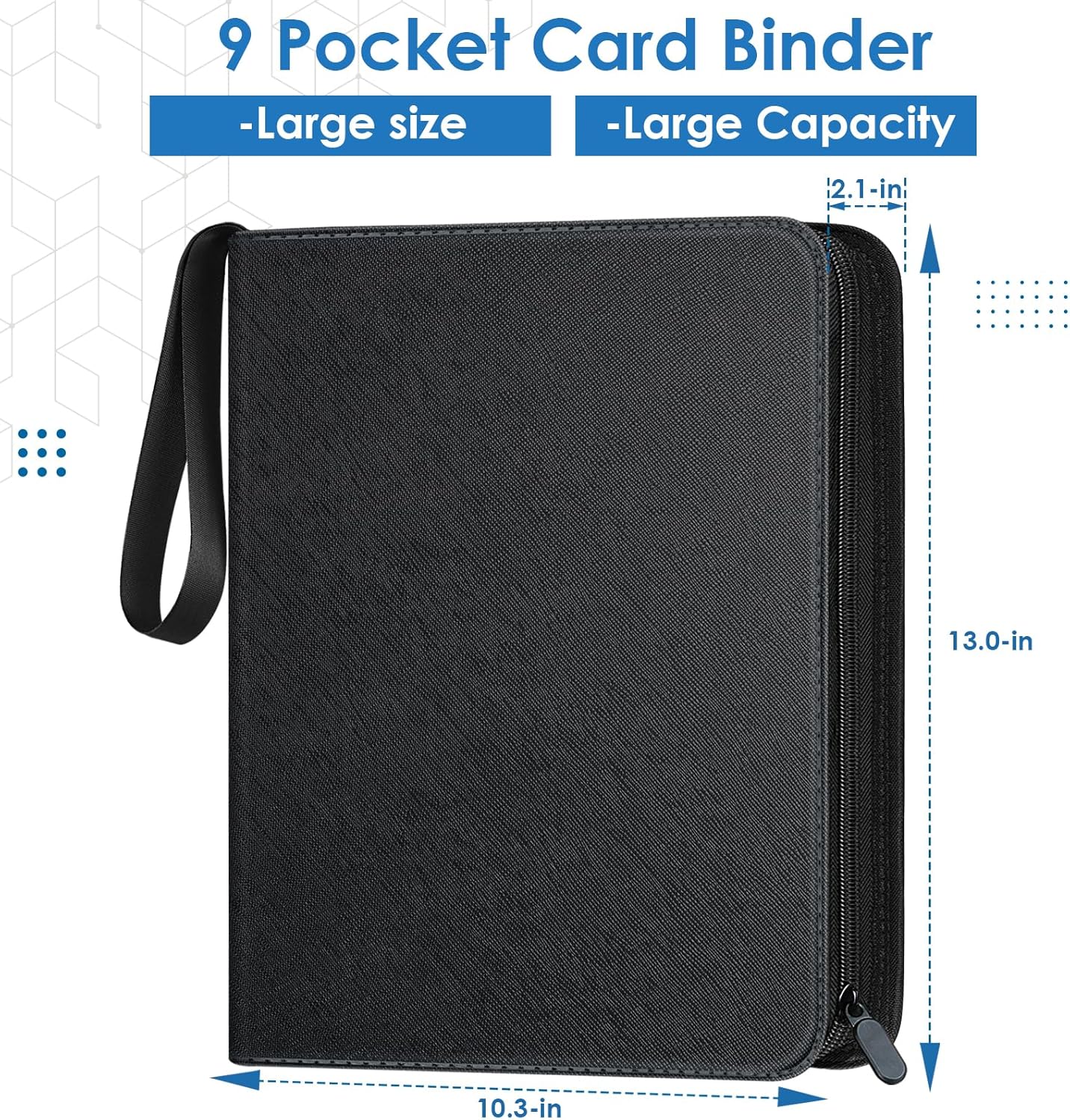 Thumbnail 1 de Homthy 900 Pockets Trading Card Binder with 9 Pocket Sleeves (3-Ring Album)