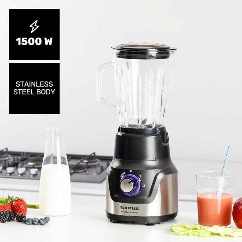 Detalle 2 de Taurus Magnum Press 1500 — Batidora vaso 1,5 L 1500 W 🥤