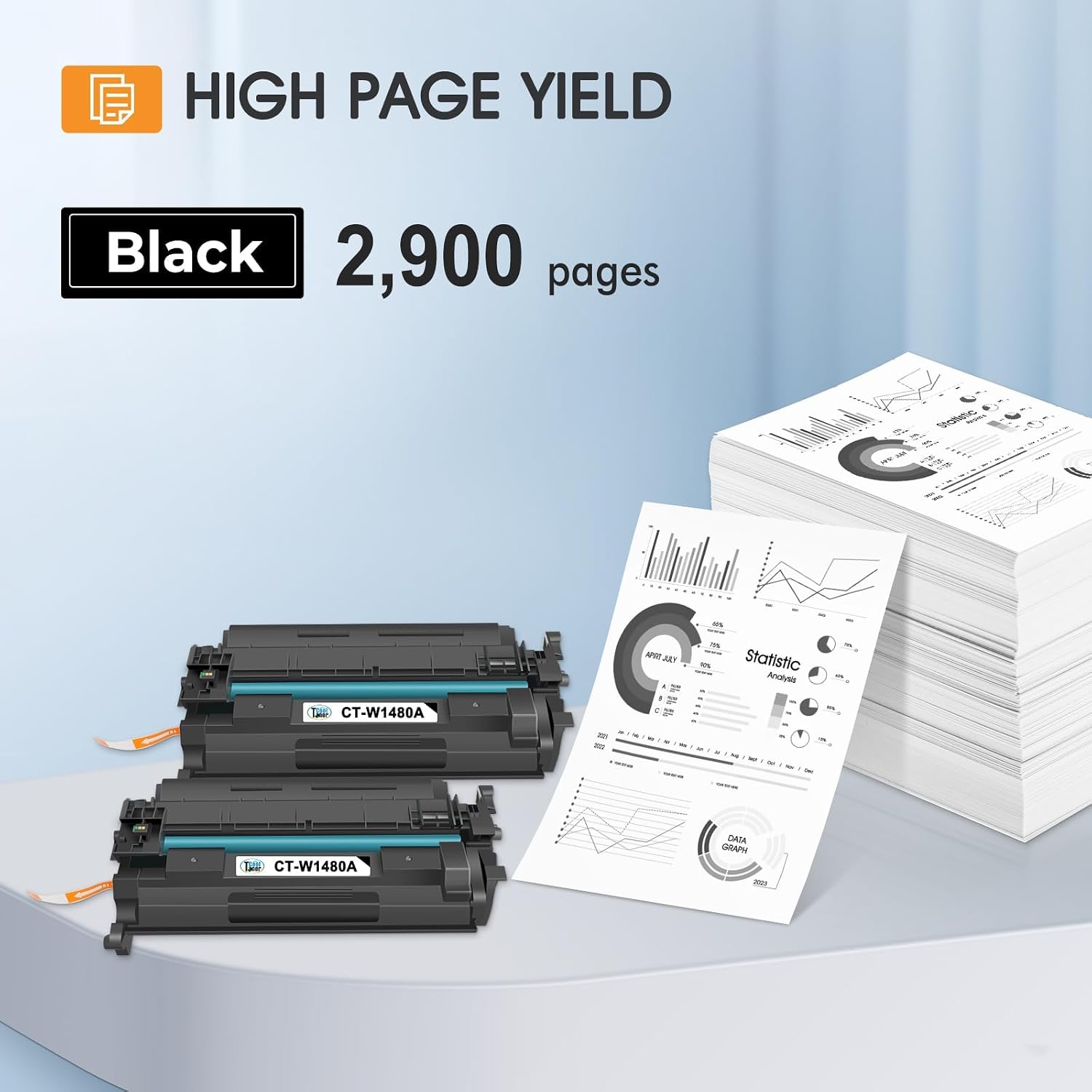 Detalle 2 de Cool Toner 148A Black Toner Cartridge, 2-Pack with Chip, 2,900-Page Yield
