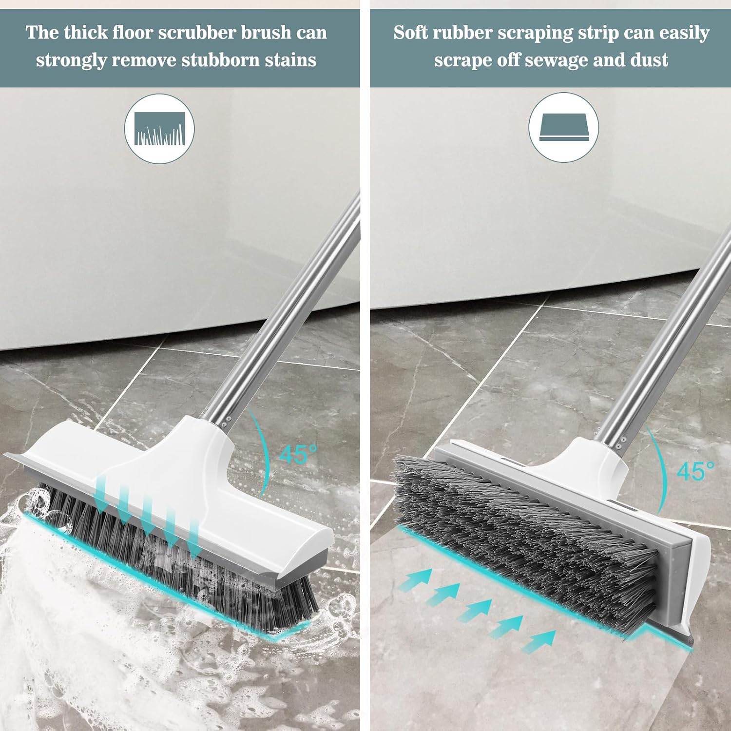 Thumbnail 2 de Newthinking Floor Scrubbing Brush with Long Handle
