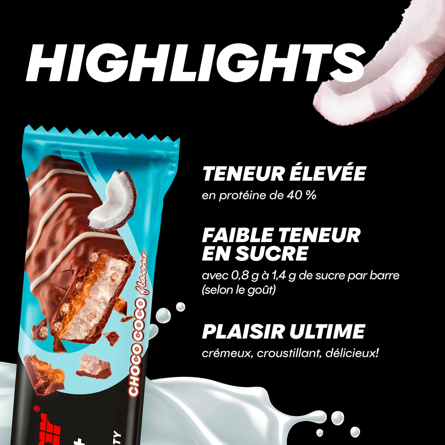 Thumbnail 4 de Powerbar Protein Plus Crisp Choco Coco 12×40g — Barre protéinée 🍫