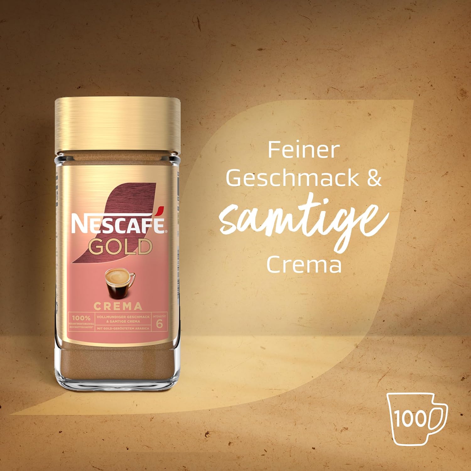 Thumbnail 6 de NESCAFÉ GOLD Crema Kräftig & Schonend geröstet – löslicher Bohnenkaffee, 200 g