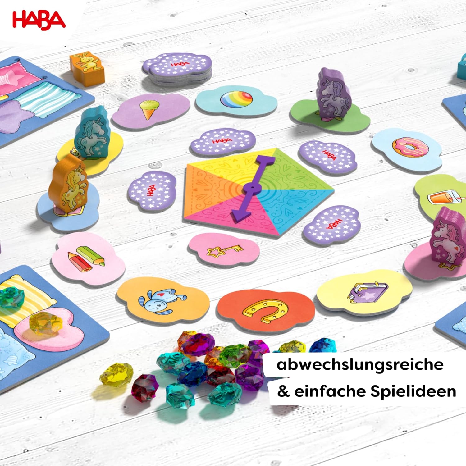 Thumbnail 2 de HABA Collezione Unicorno Glitter 9 dadi