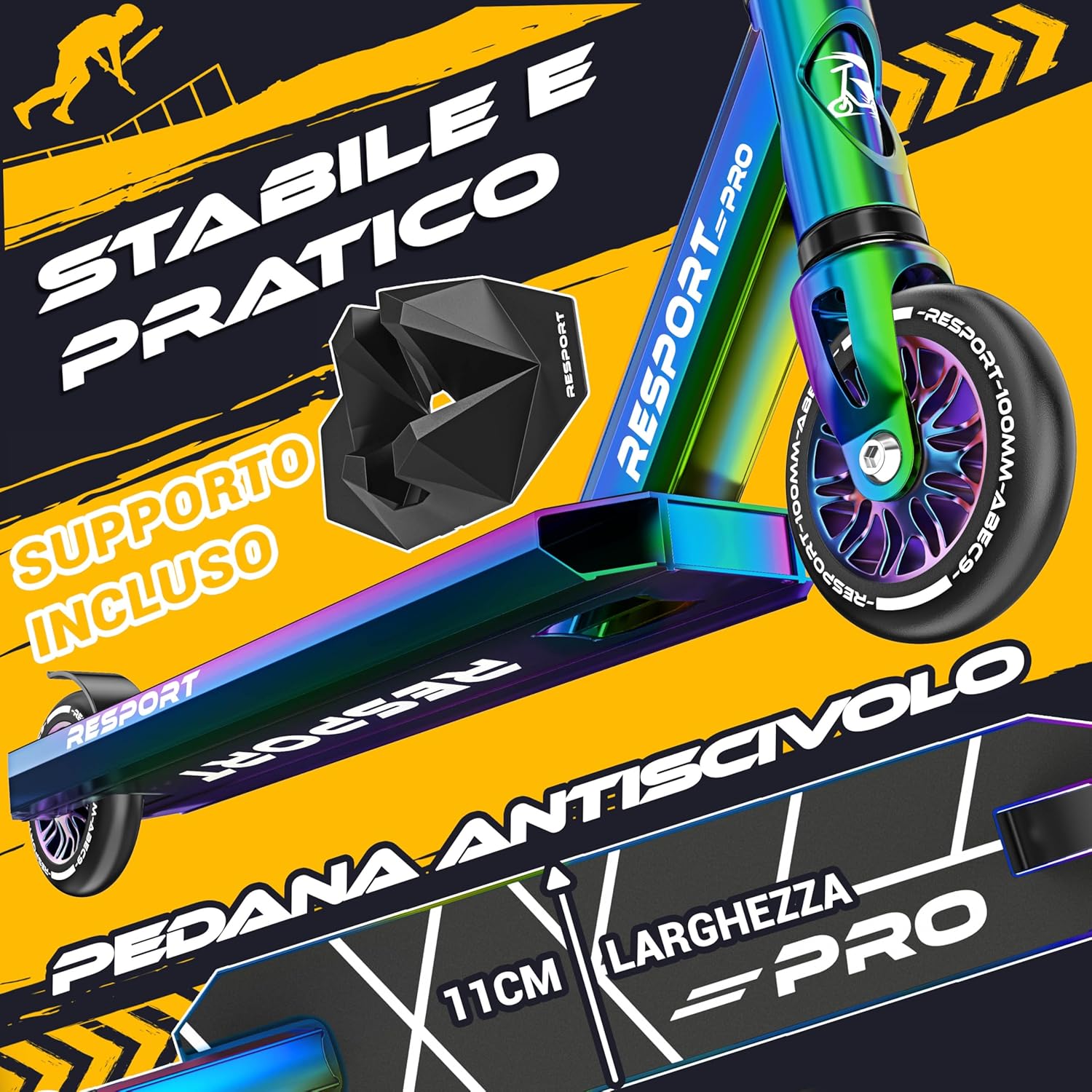Thumbnail 2 de RE:SPORT Revo Pro Stunt Scooter: equilibrio, resistenza e stile per tricks
