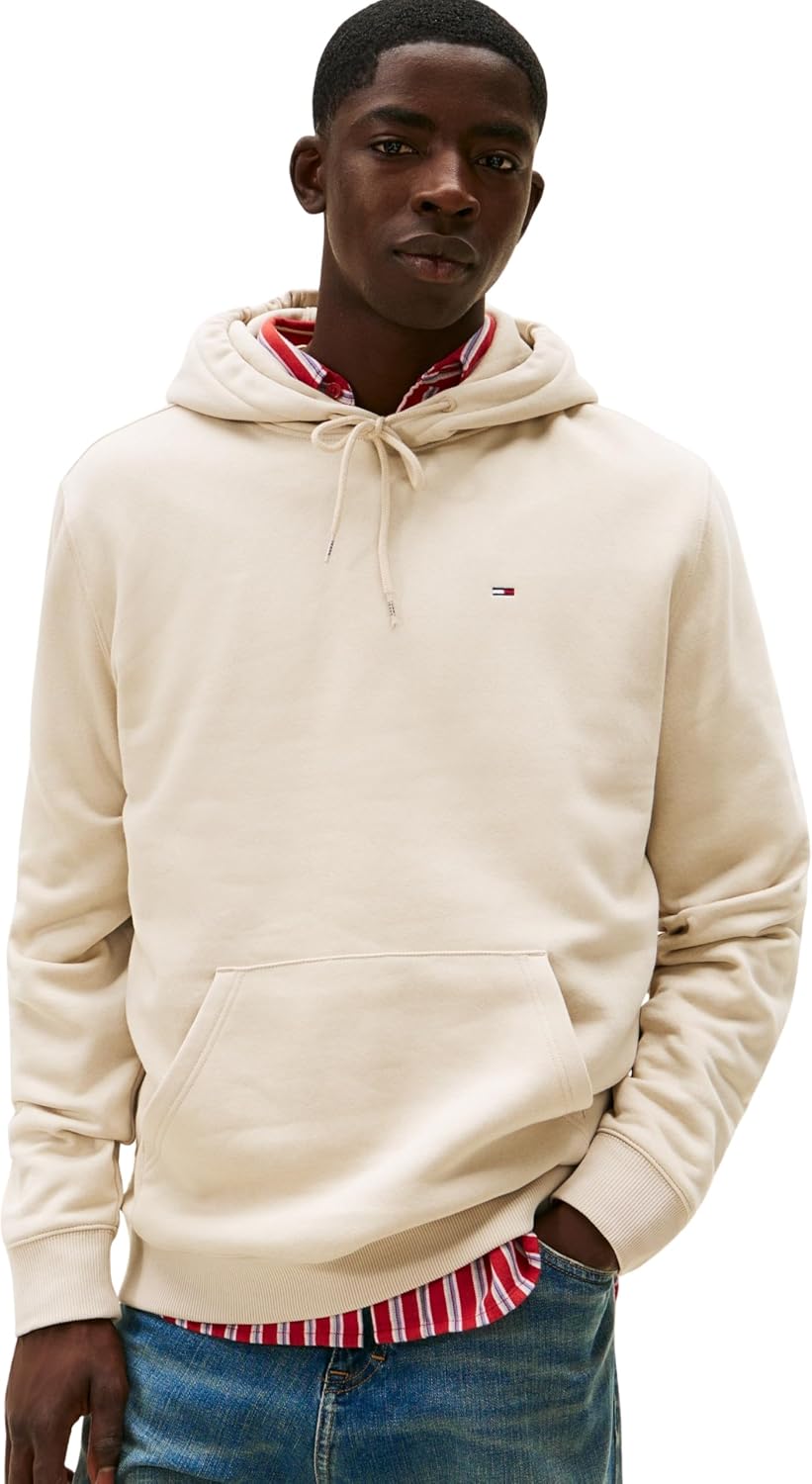 Detalle de Tommy Jeans Tjm Reg S Flag Hoodie Ext DM0DM20742 felpa con cappuccio unisex