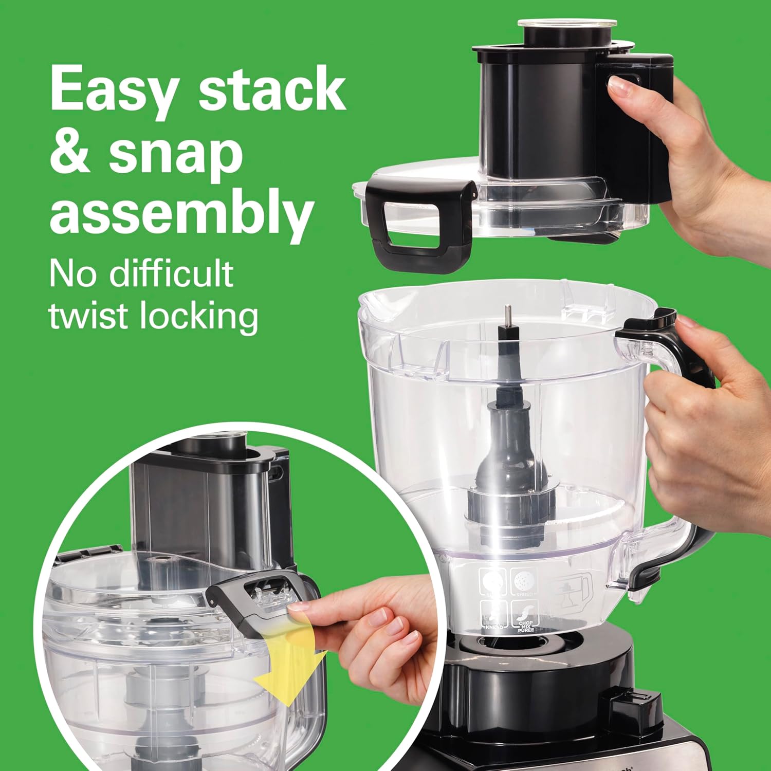 Thumbnail 2 de Hamilton Beach 14-Cup Stack & Snap Food Processor 🍽