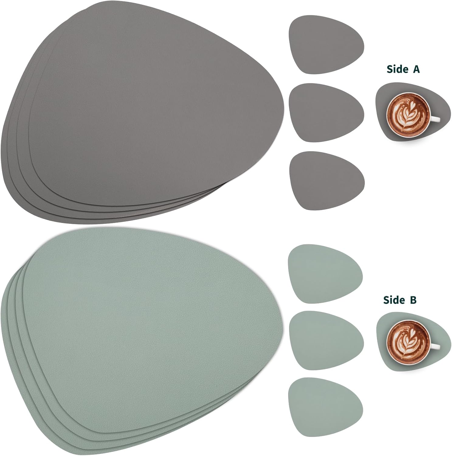 Detalle 2 de Leder Tischsets Myir JUN im Set 6