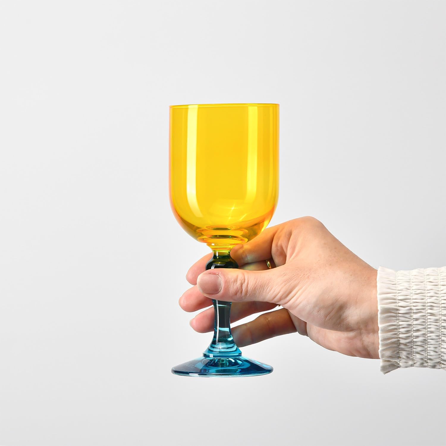 Detalle de KROSNO FKP1711000001010 Bubble – kieliszki 2 × 300 ml, pomarańczowo-żółte