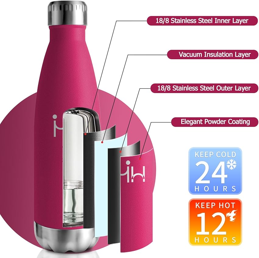 Thumbnail 2 de Botella Térmica 500 ml acero inoxidable para deporte 🚰