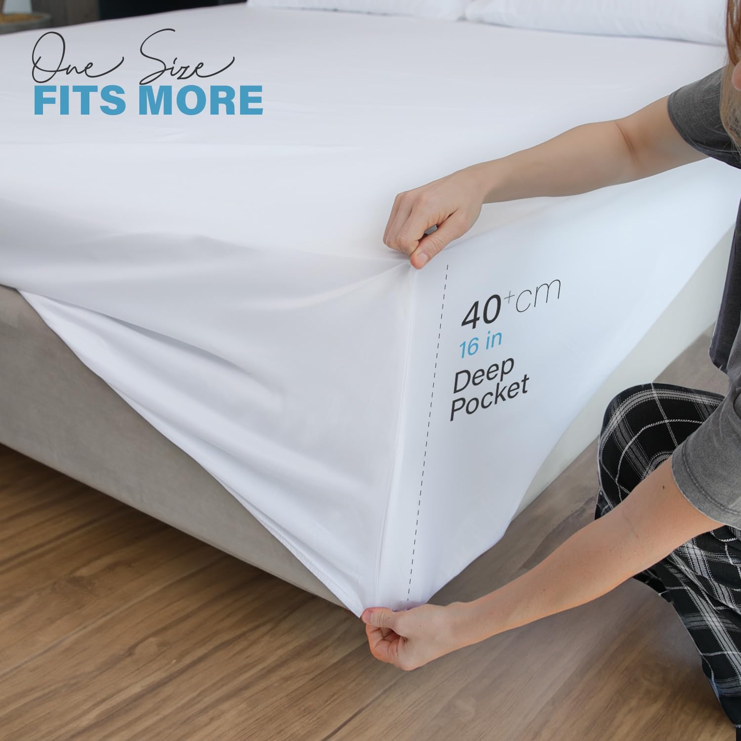Detalle de ACRALI HOME Double fitted sheet 40cm
