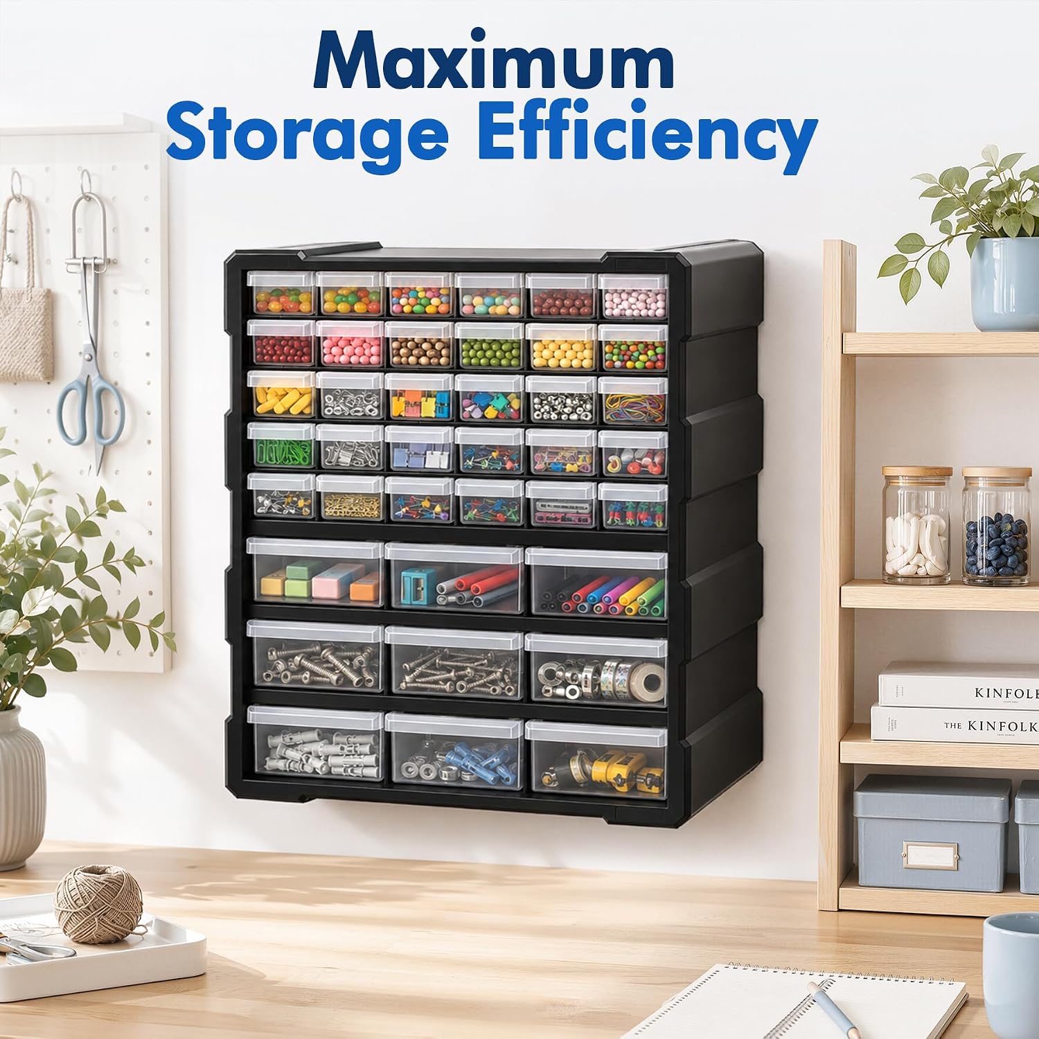 Thumbnail 6 de SSRTK HW001 Drawer Organizer with Mixed-Size Drawers, Dividers and Labels