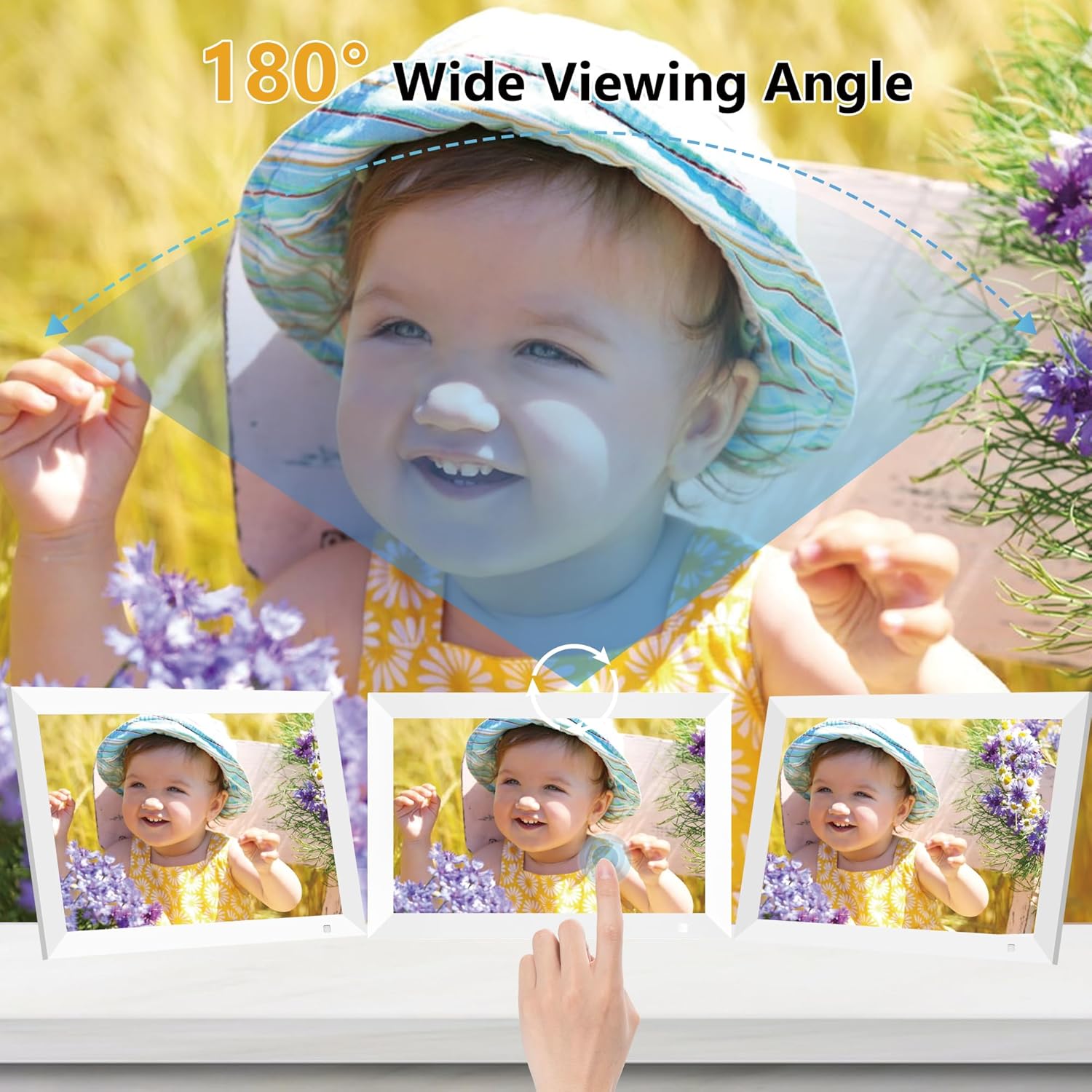 Detalle de REUMAR 32GB WiFi Photo Frame, 10.1 inch