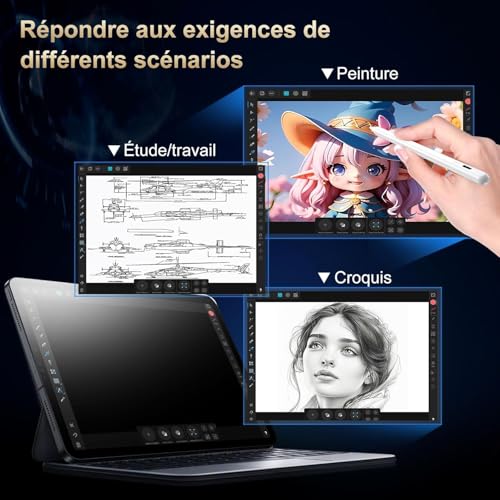 Detalle de BAZO Stylet pour iPad 2018-2026 – Charge rapide, rejet de la paume et aimants intégrés