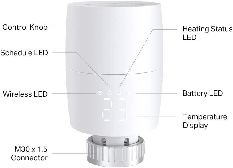 Detalle 2 de TP-Link Kasa KE100 smart radiator valve 1-pack