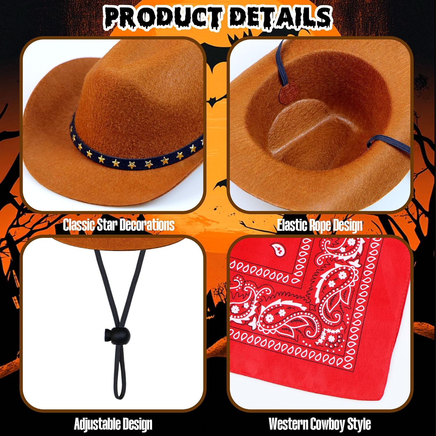 Detalle 1 de PAYHTOW Dog Cowboy Costume, Large
