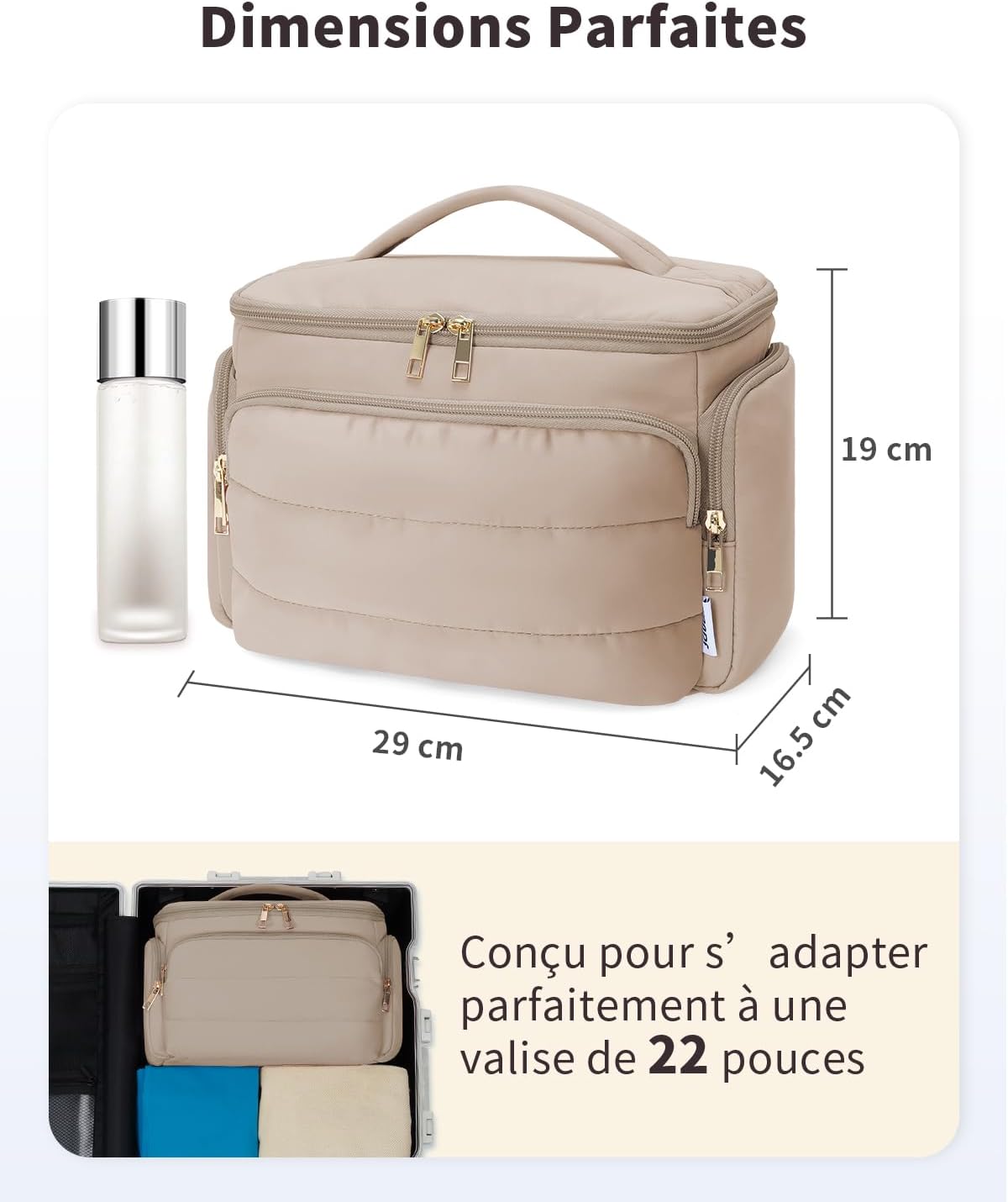 Thumbnail 5 de WANDF Trousse de toilette 29×16,5×19 cm