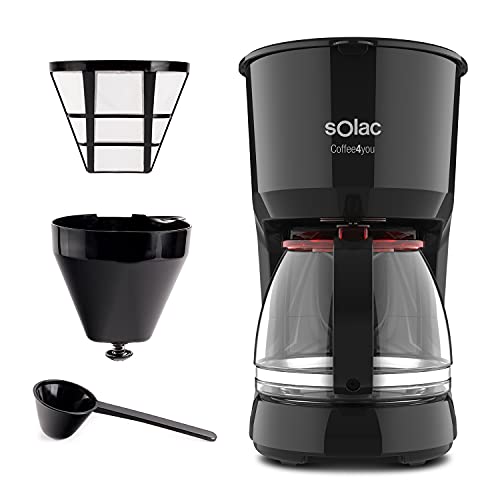 Detalle de Solac CF4036 Coffee4You - Cafetera de goteo 🤎 12 tazas
