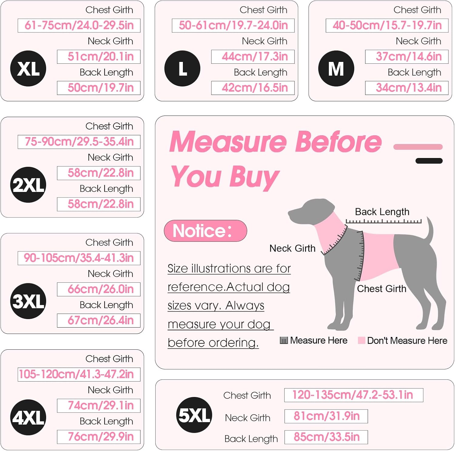 Thumbnail 2 de OUOBOB Warm Dog Winter Coat – Waterproof Jacket with High Collar & Reflective Strips, Pink (2XL)