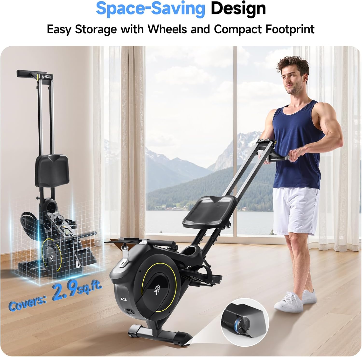 Thumbnail 5 de Rowing Machine 350 LB Capacity ⚙