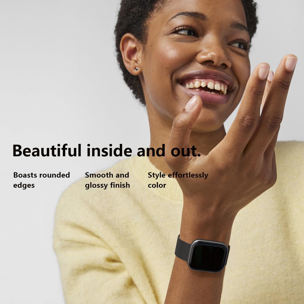 Thumbnail 5 de FITVII Smart Watch for Men & Women (Answer & Make Calls) with 24/7 Heart Rate, Blood Pressure, SpO₂, Sleep & 100+ Sports Modes, 5ATM Waterproof (Black)