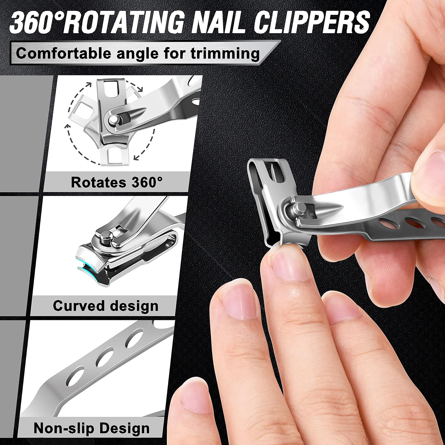 Thumbnail 4 de Aucurwen Heavy Duty Toenail Clippers 7pcs ✂