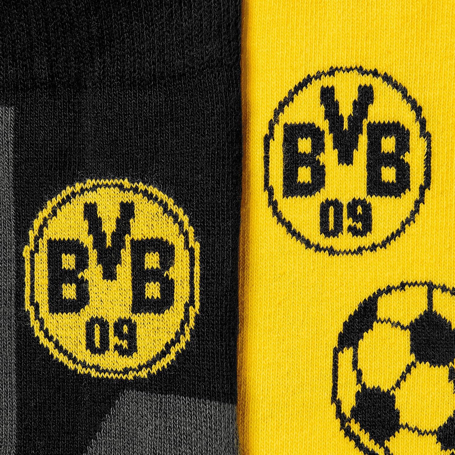Thumbnail 1 de Borussia Dortmund 24992900 – skarpety unisex dla kibiców, 2 pary z napisami