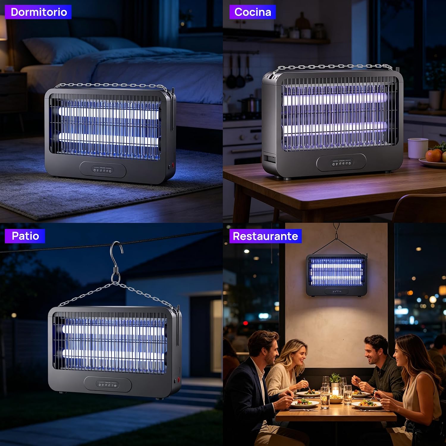 Thumbnail 6 de Elektrischer Insektenvernichter 20W mit 3500 V – inkl. Fernbedienung, Timer und Ersatzlampen