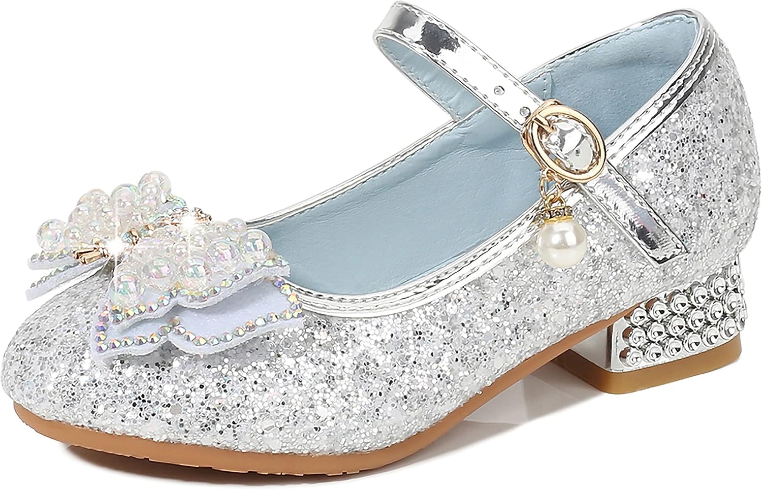 Detalle de YOSICIL Principessa Scarpe con Tacco Rosa per Bambine