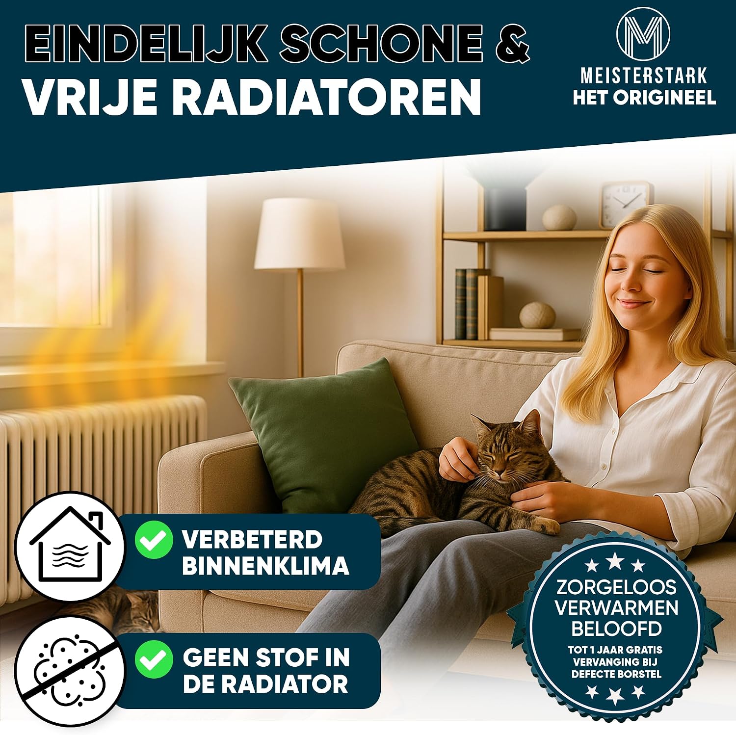 Thumbnail 6 de M Meisterstark M-020 radiatorborstel, 115 cm, flexibel en wasbaar