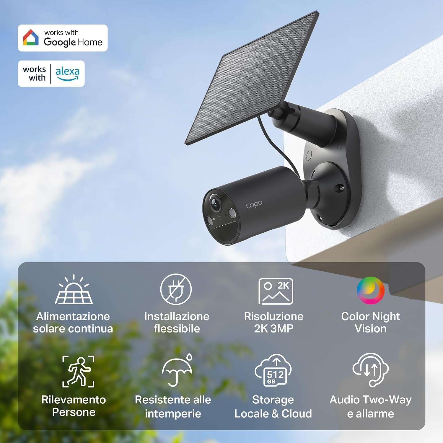 Detalle 2 de Tapo C411 KIT Telecamera Solare 6400mAh