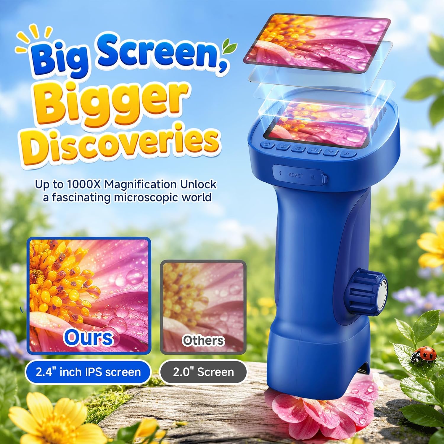 Detalle 2 de Handheld Digital Microscope, 2.4-Inch IPS Display