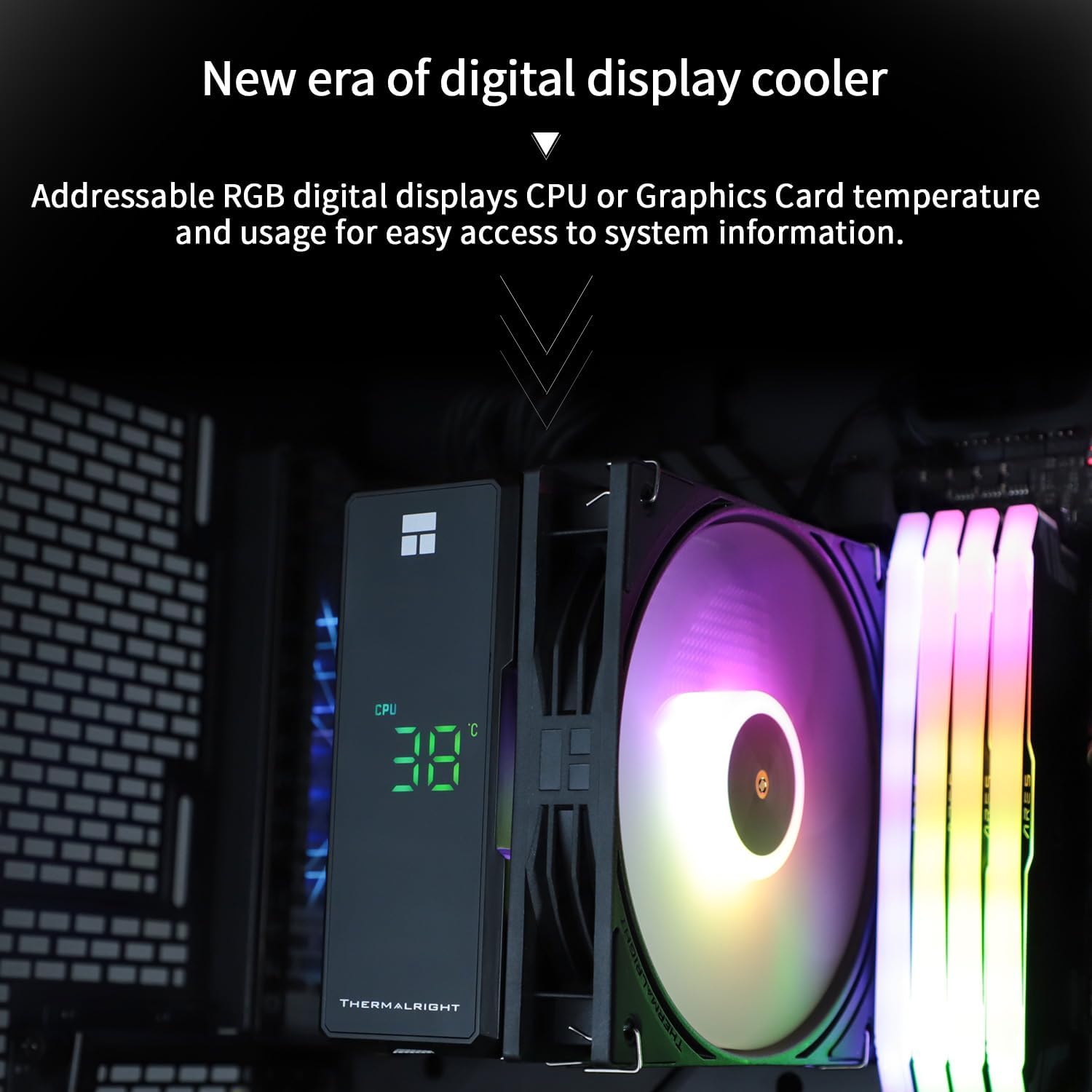 Detalle de TR Assassin X 120R radiatore CPU ARGB