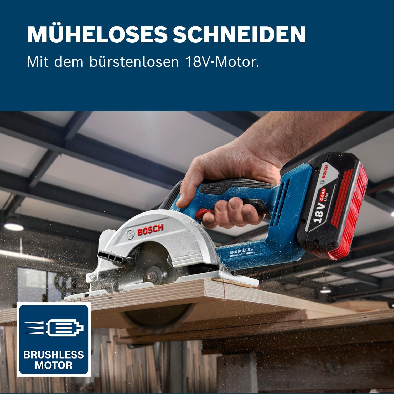 Thumbnail 1 de Bosch Professional GKS 18V-51 Akku-Kreissäge 140 mm 🛠
