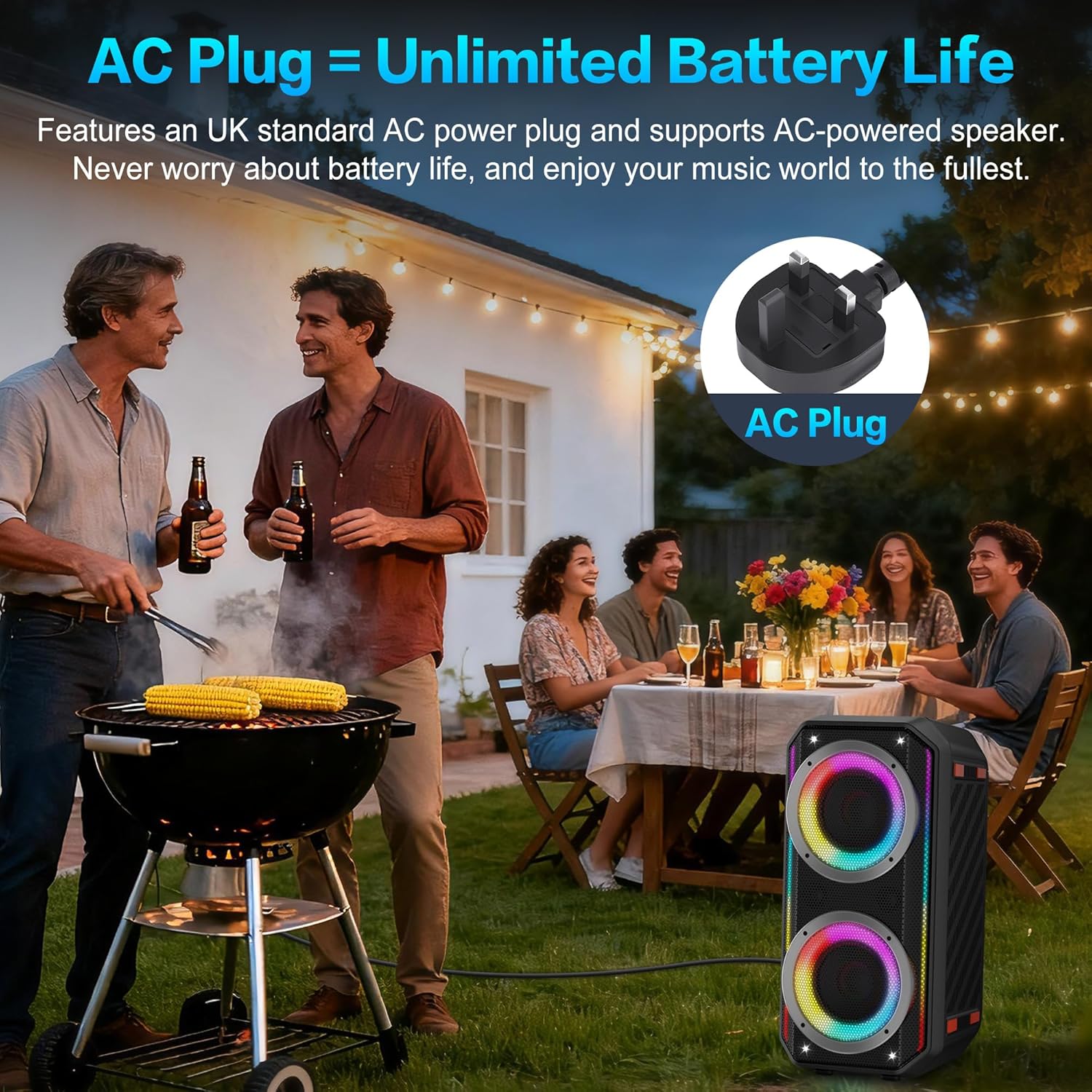Thumbnail 6 de TAMPROAD Q66 300W Peak Bluetooth party speaker with subwoofer and LED light show