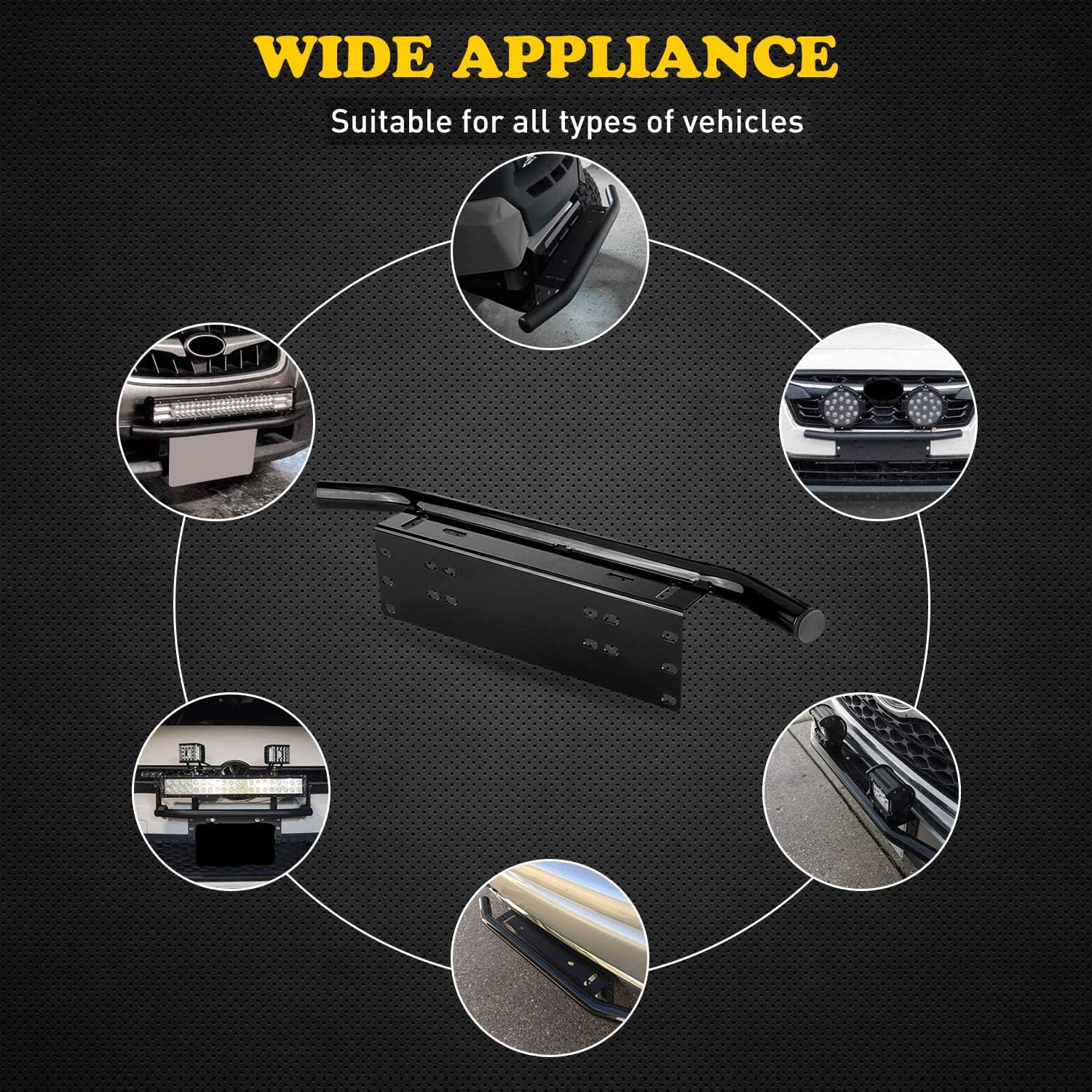 Detalle 2 de Willpower licence plate mounting bracket 22.8-inch