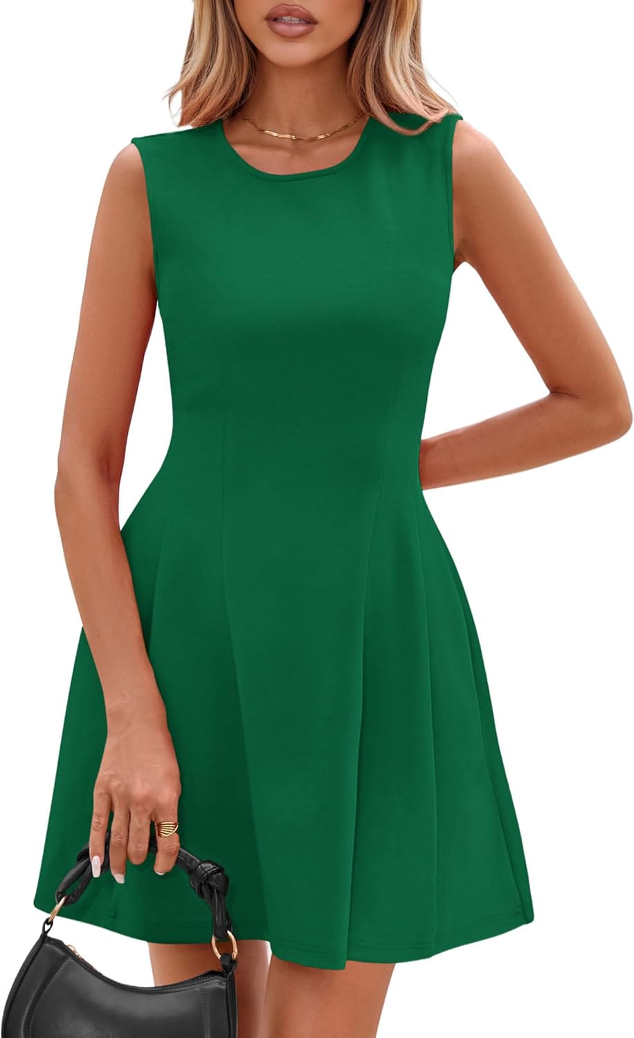 Detalle 1 de PRETTYGARDEN Women's Sleeveless A-Line Cocktail Dress with Fit-and-Flare Skirt